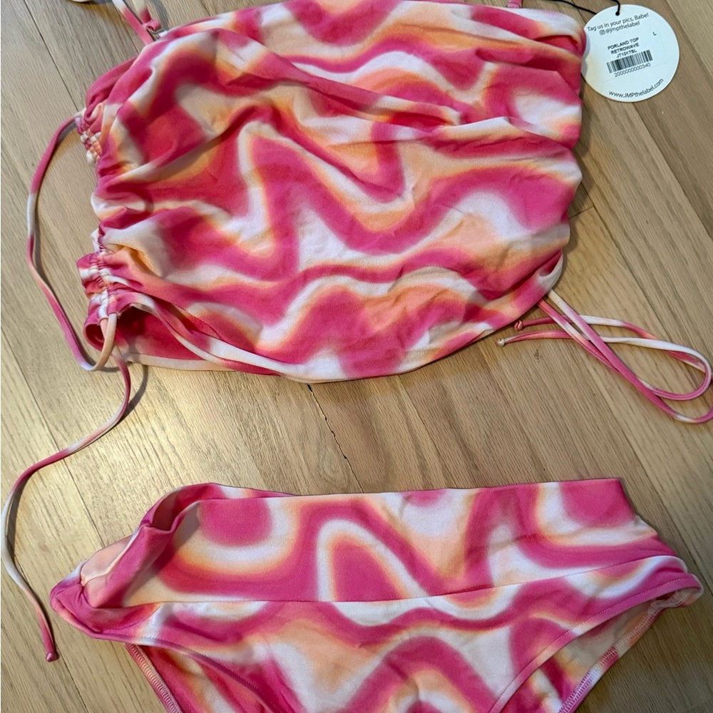 JMP the label-2 piece swim suit (longline bikini top &bottoms) NWT